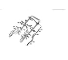 Craftsman 536884561 handle assembly diagram
