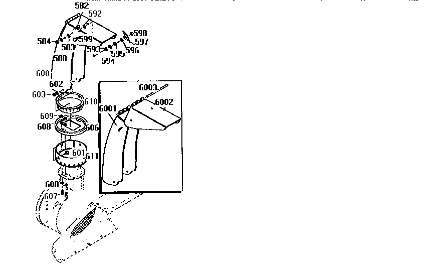 Discharge chute assembly