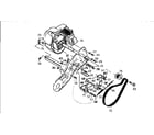 Craftsman 536884681 engine/drive assembly diagram