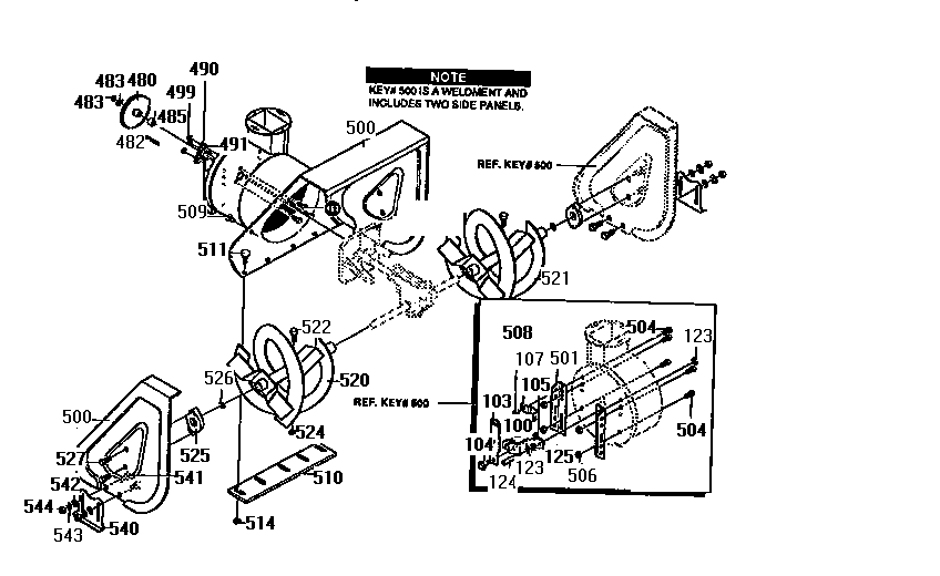 Auger housing assembly