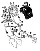 Chute control rod assembly