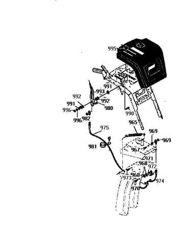 Remote chute assembly