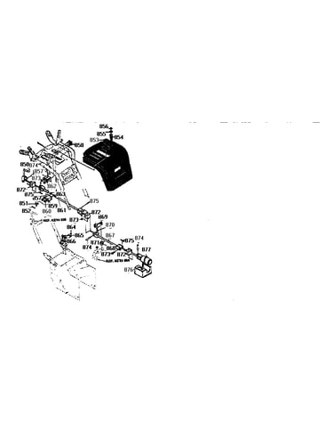 Chute control rod assembly
