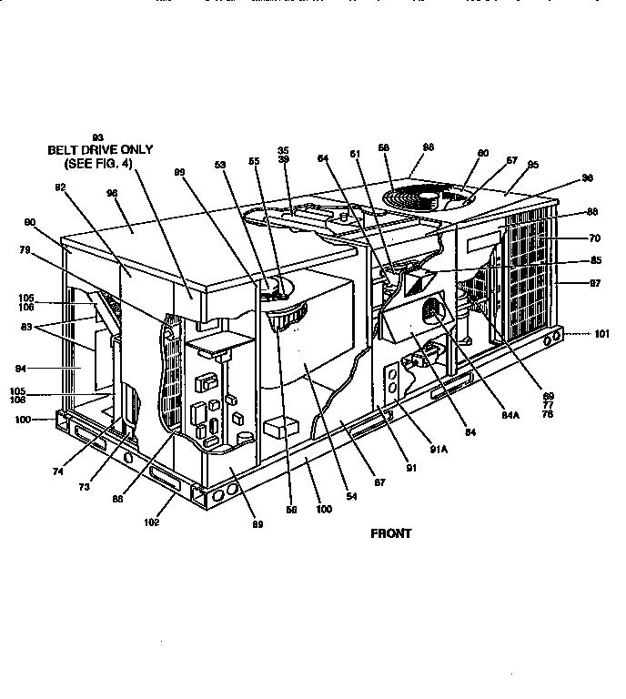 Single package gas/electric