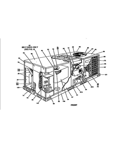 Single package gas/electric
