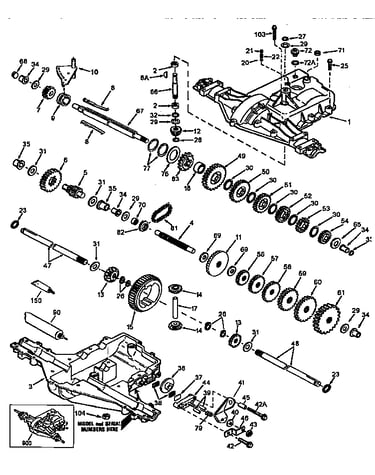 Transaxle-model number p930-055a