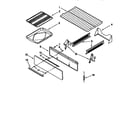 Whirlpool SF302BSEW0 oven and broiler diagram