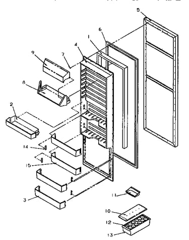 Refrigerator door