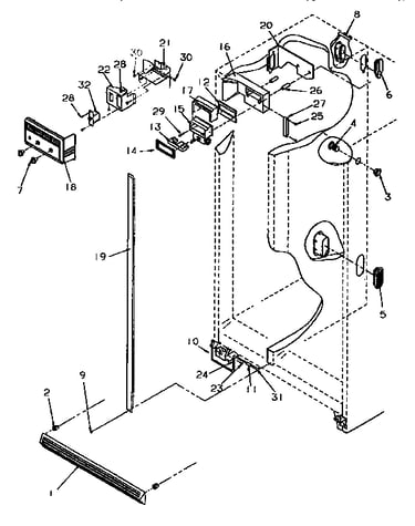 Controls and cabinet