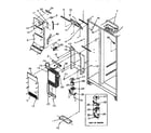 Amana SSD25SL-P119042WL evaporator and air handling diagram