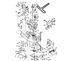 Craftsman 917258530 mower deck diagram