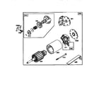 Briggs & Stratton 28R707-0148-01 motor and drive starter diagram
