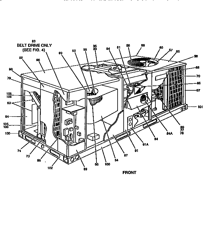 Front view single package