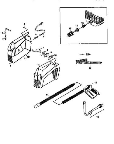 Carring case and spray gun