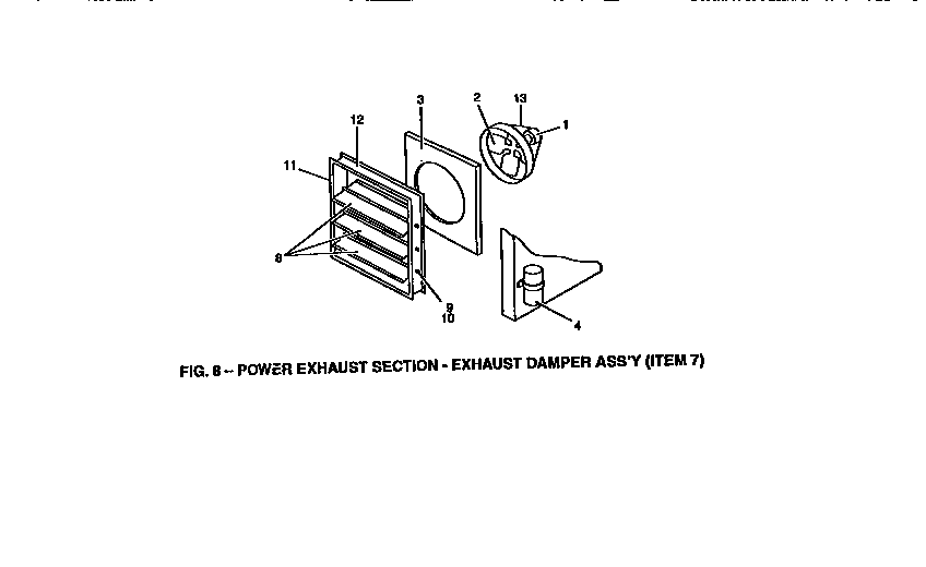 Power exhaust section