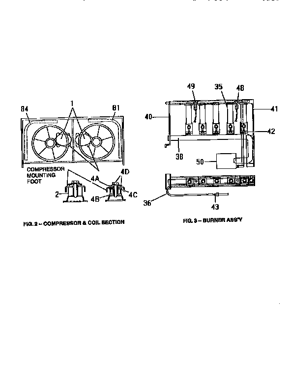 Compressor and burner assembly