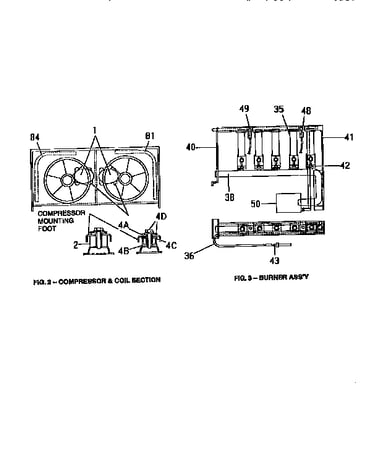 Compressor and burner assembly