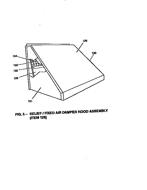 Fixed air damper hood