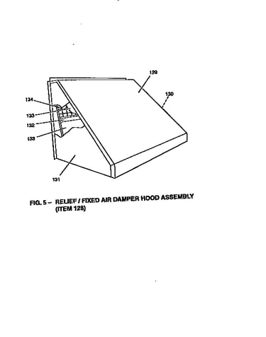 Fixed air damper hood