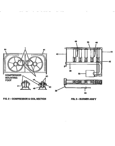 Compressor and burner assembly