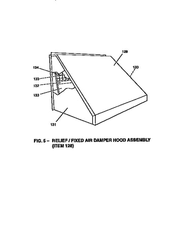 Fixed air damper hood assembly