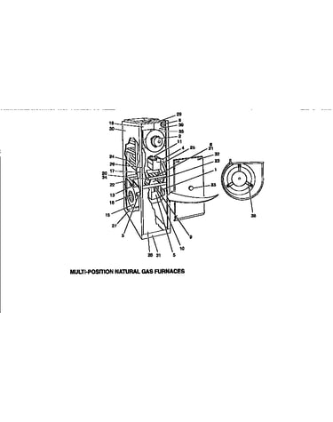 Multi-postion natural gas furnaces