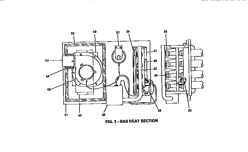 GAS HEAT SECTION