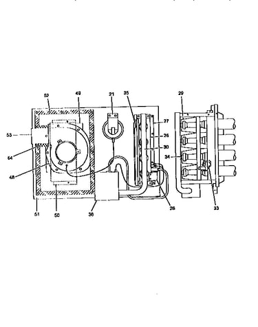 Gas heat section