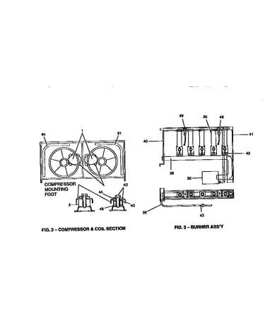 Compressor and burner assembly