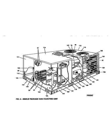 Single package gas/electric unit
