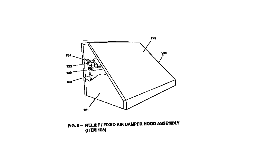 Fixed air damper hood