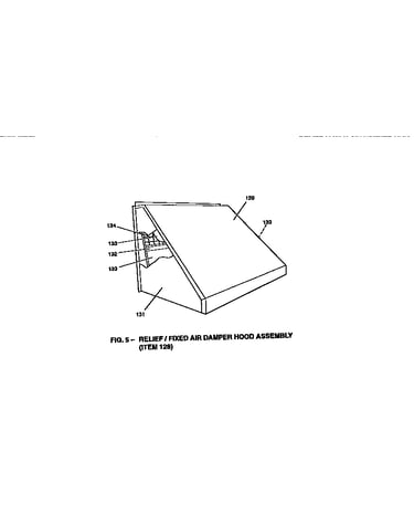 Fixed air damper hood