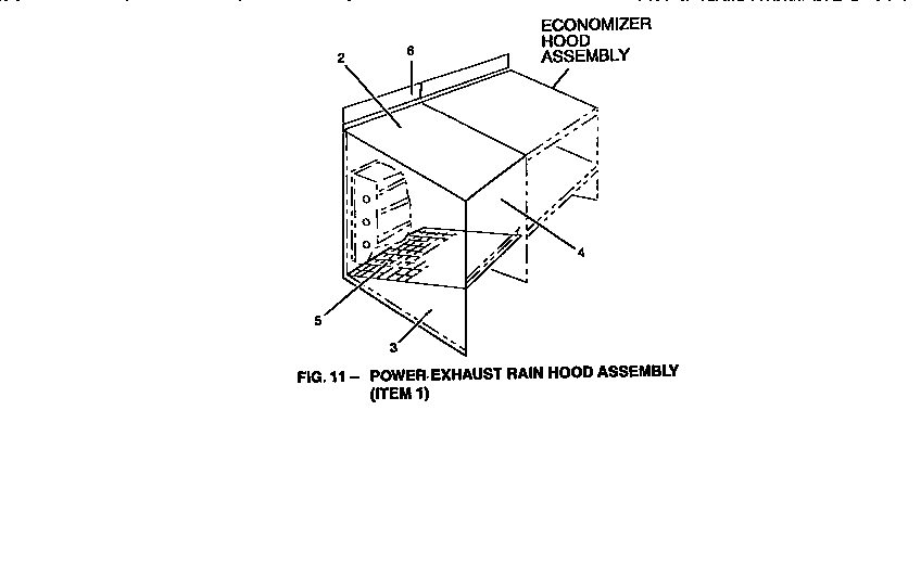 Power exhaust rain hood assembly