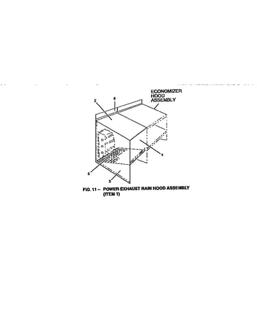 Power exhaust rain hood assembly
