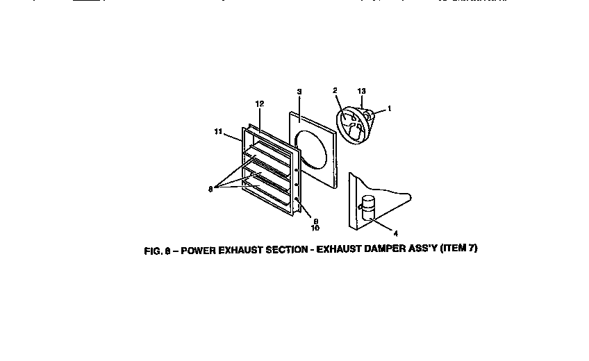 Power exhaust section
