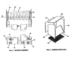 York D2CG240N32046A damper hood and burner assembly diagram