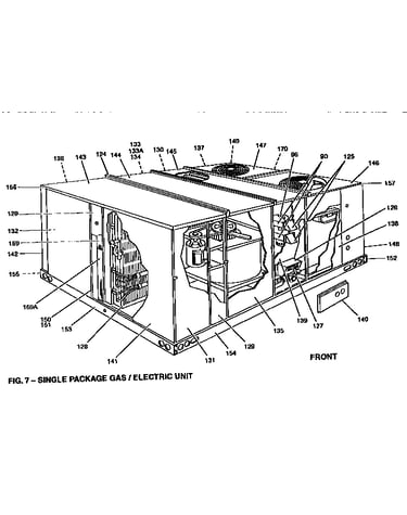 Single package gas/electric
