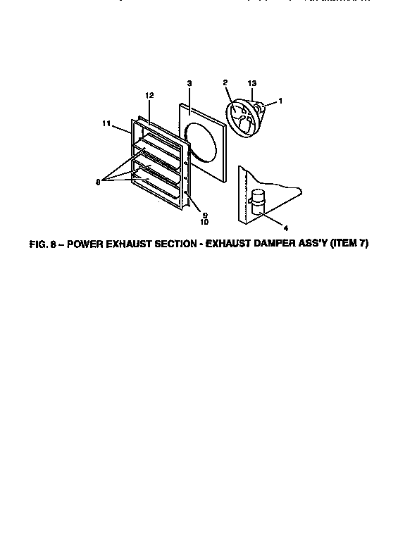 Power exhaust section