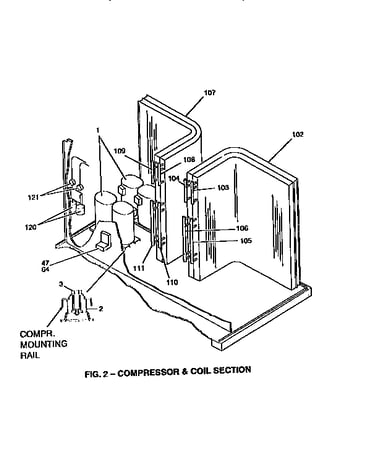 Compressor and coil section