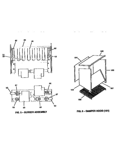 Damper hood and burner assembly