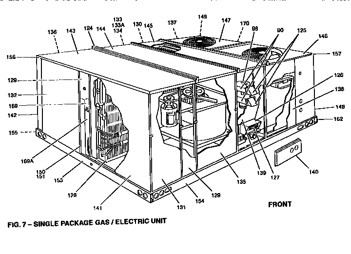 Single package gas/electric unit