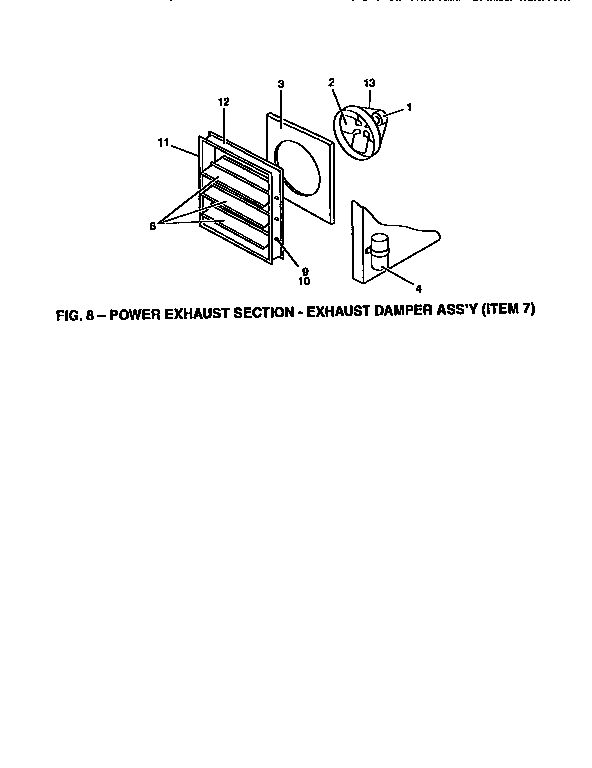 Power exhaust section