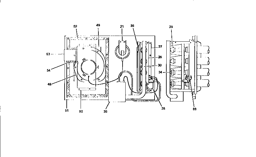 Gas heat section