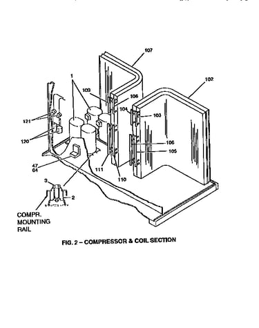 Compressor and coil section