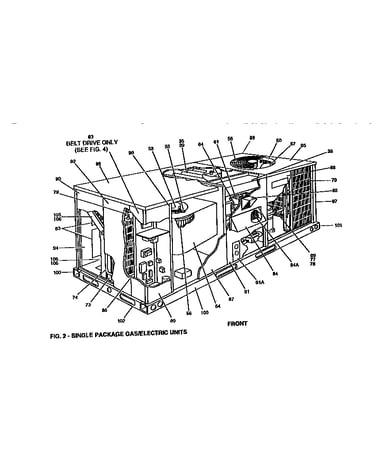 Front view single package