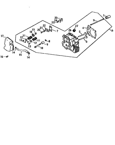 Cylinder head, valve and breather