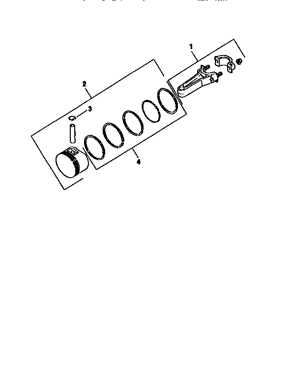 Piston and rod