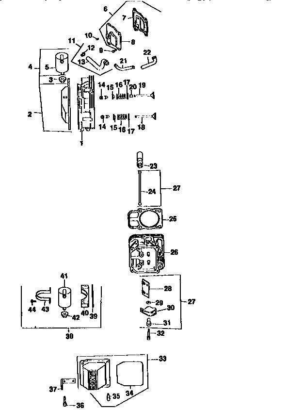 Cylinder head, valve and breather