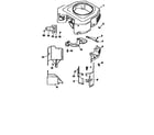 Kohler CV20S-65530 blower housing and baffles diagram