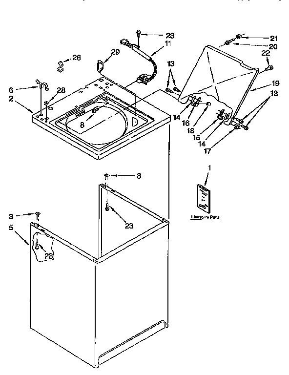 Top and cabinet